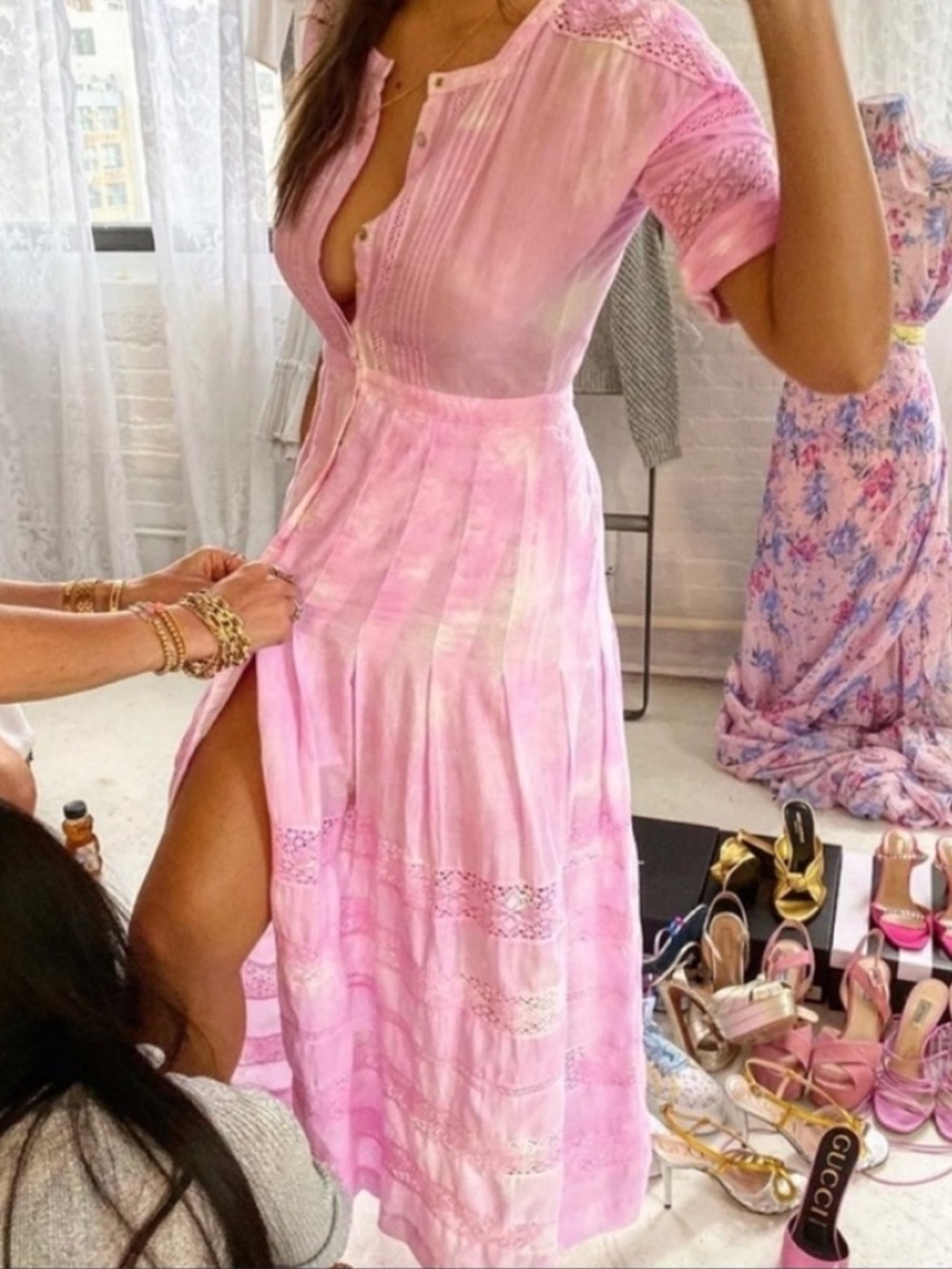 LOVESHACKFANCY SIGNATURE HAND DYED DRESS